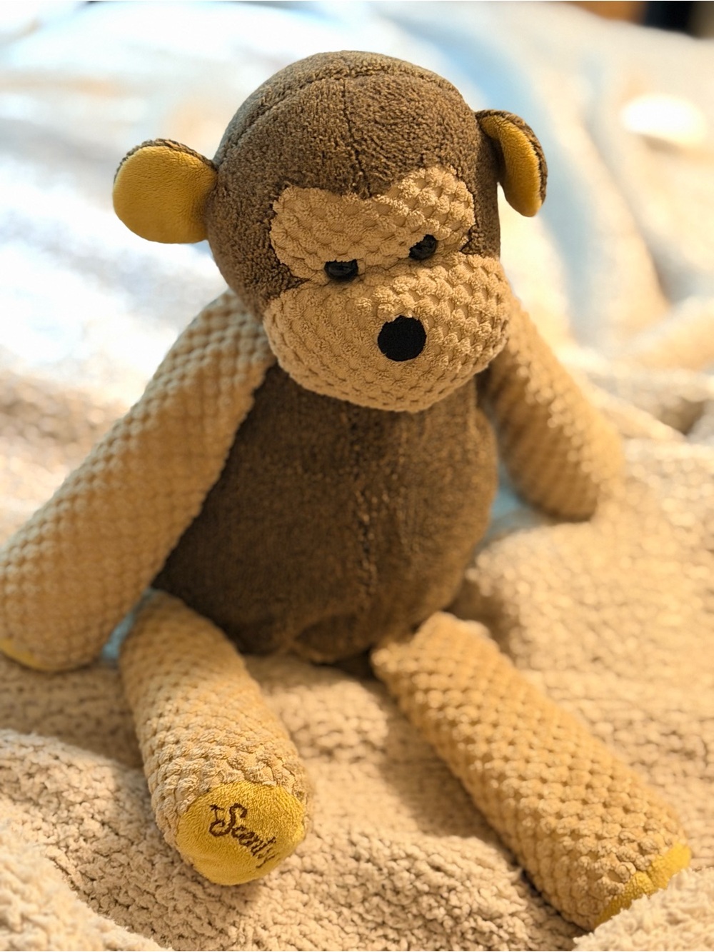 Scentsy Buddy Mollie Monkey Stuffed Animal - Super Soft no scent